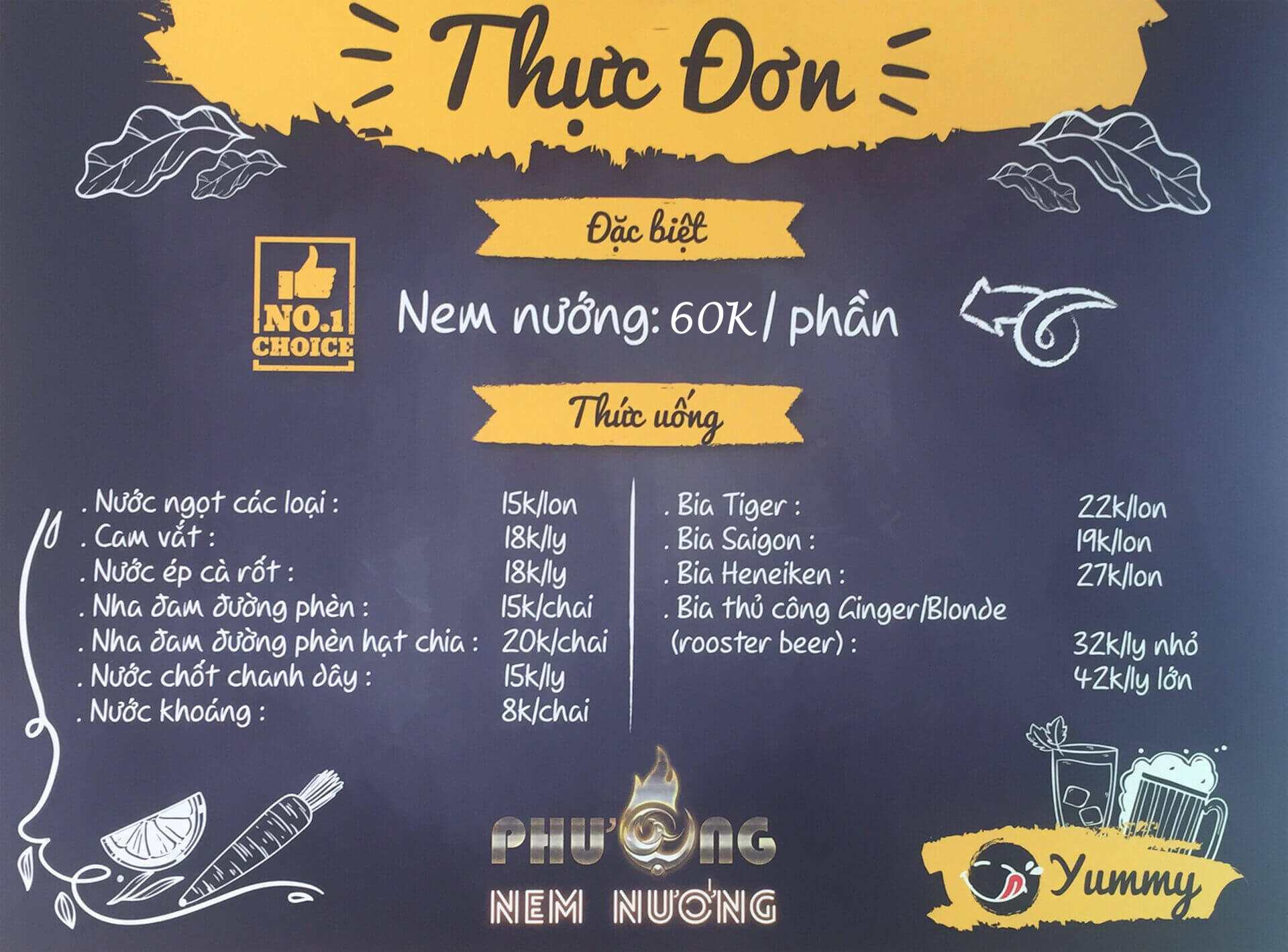 Ảnh menu nem nướng Đà Lạt, Nem Nướng Phượng Đà Lạt